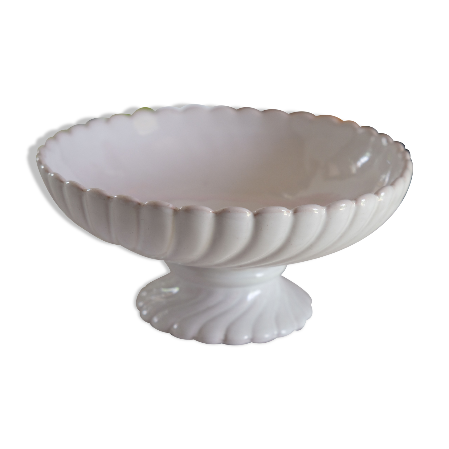Old white sted fruit cup Lallier Moutiers