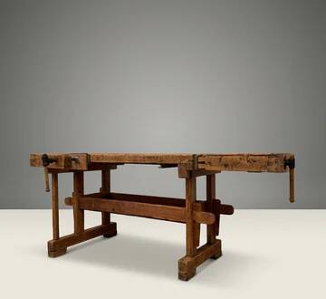 Vintage Workbench Industrial Wood Joiner’s Bench