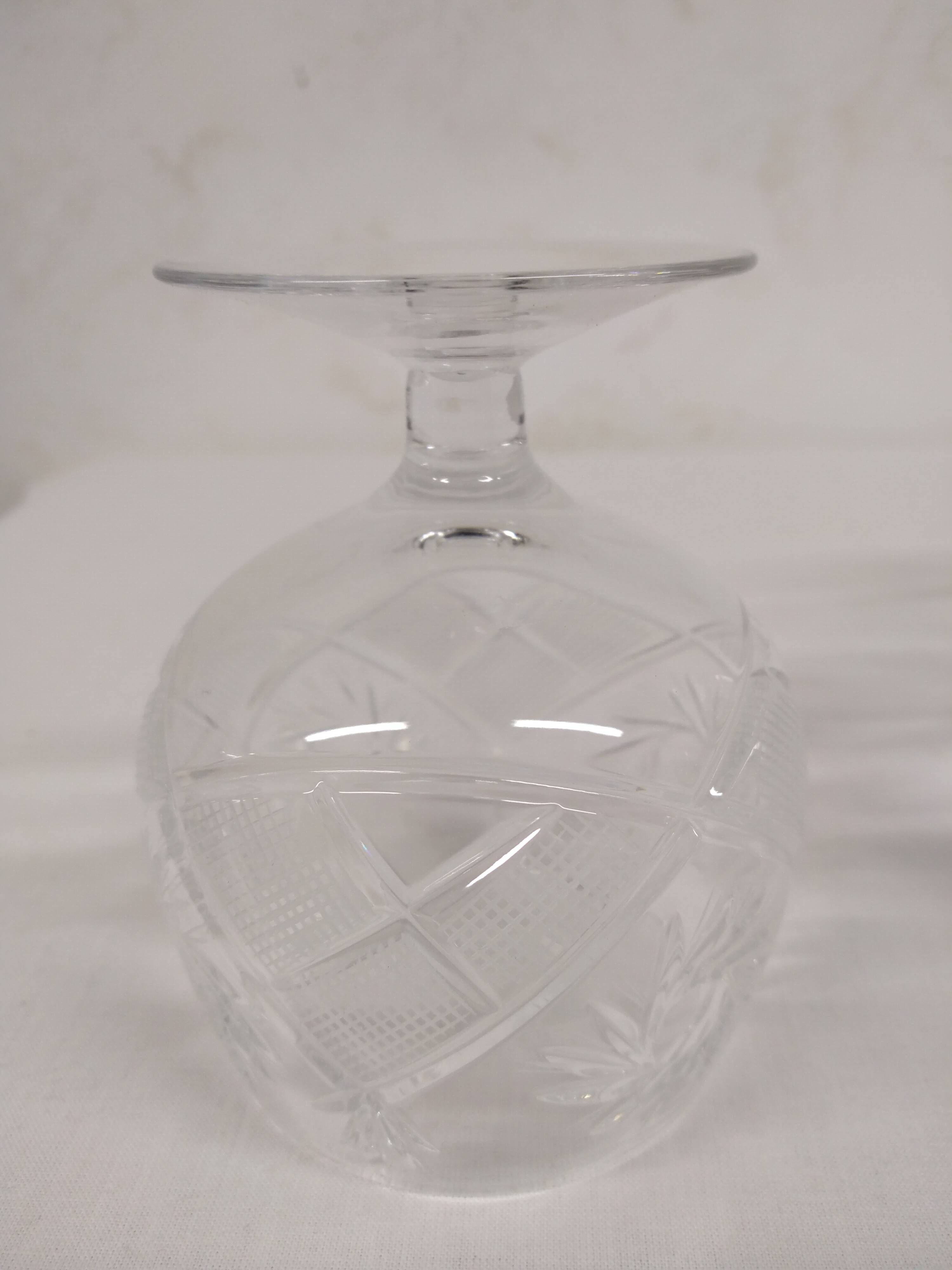 HEMAH cut crystal cognac glass
