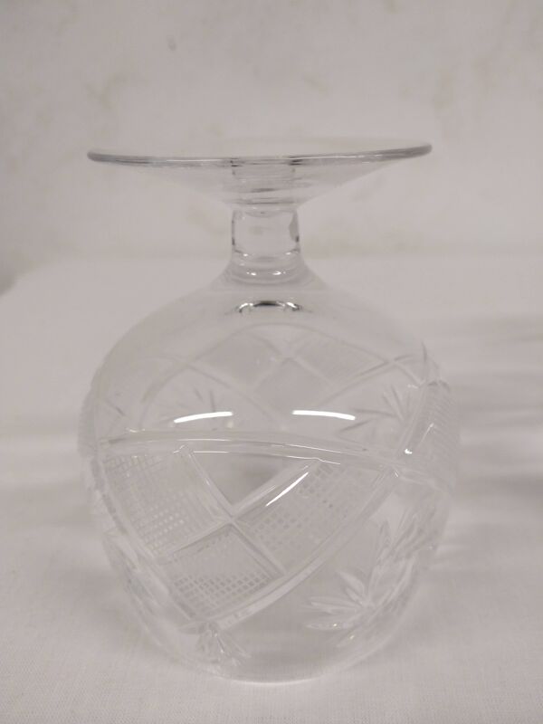 Verre à cognac en cristal taillé HEMAH