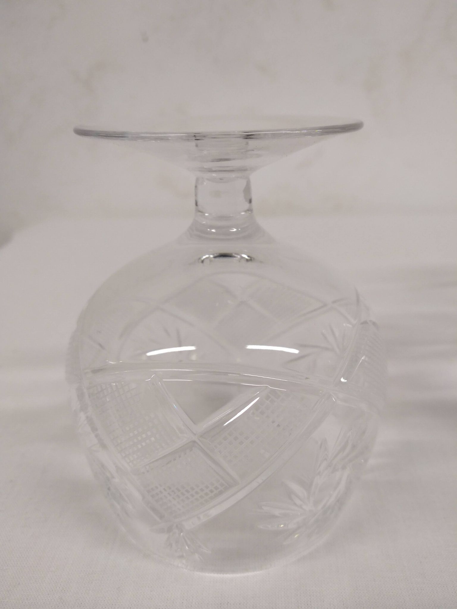 Verre à cognac en cristal taillé HEMAH