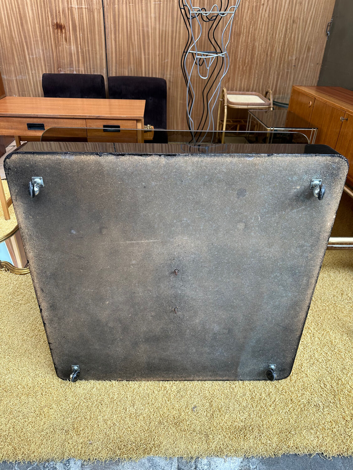 Table basse carrée design Marco Fantoni pour Tecno