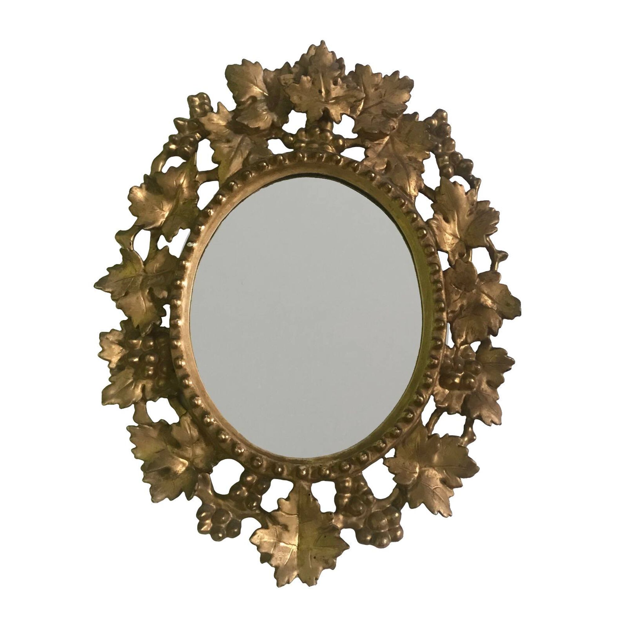 Baroque Venetian Mirror • Carved Wood • Gold Leaf • Italy • 18th Century