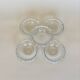 Set of 5 beaded glass bowls