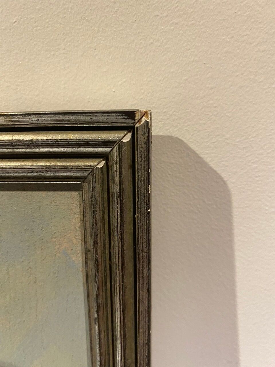 Old painting, landscape on the edge of a pond, Signed Michel Loche (1897;1976)