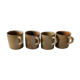 Set of 4 sandstone cups