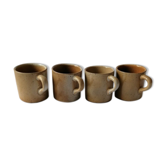 Set of 4 sandstone cups