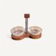 Duralex rosewood salt and pepper shaker set from the 1960s