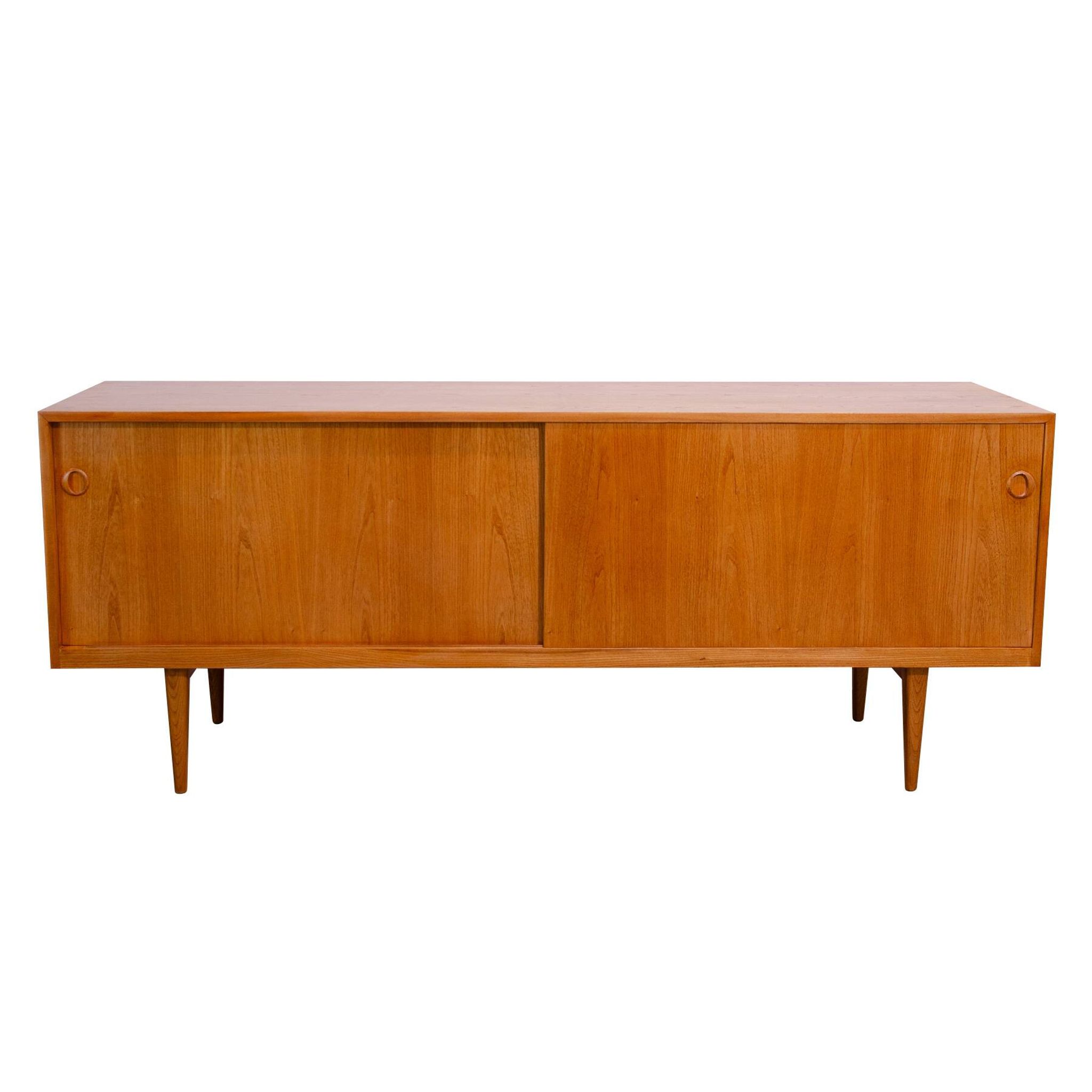 Buffet long de style scandinave double face entièrement restauré par Sedláček & Vyčítal, Tchécoslovaquie,