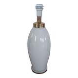 Pied de lampe de table vintage opaline et laiton ikea farad