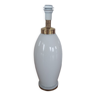 Vintage opaline and brass table foot lamp ikea farad