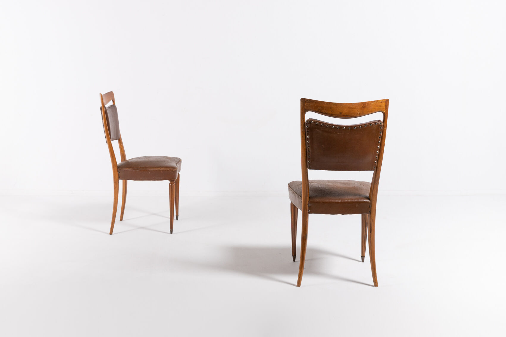 Set of 2 Italian chairs by Vittorio Dassi 1950