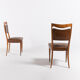 Set of 2 Italian chairs by Vittorio Dassi 1950