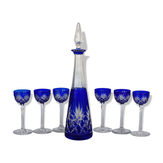 Service à liqueur en cristal de Saint Louis modèle Massenet