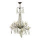 12-light crystal chandelier, antique light fixture