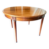 Louis XVI round table in solid wood – extendable to 210 cm – 2 extensions
