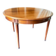 Louis XVI round table in solid wood – extendable to 210 cm – 2 extensions