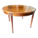 Louis XVI round table in solid wood – extendable to 210 cm – 2 extensions