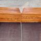 Canape seltz orme et cuir design 1960