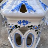 Handmade openwork ceramic pendant lamp