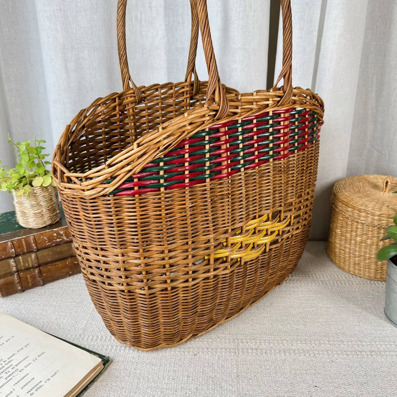 Ancien panier en osier