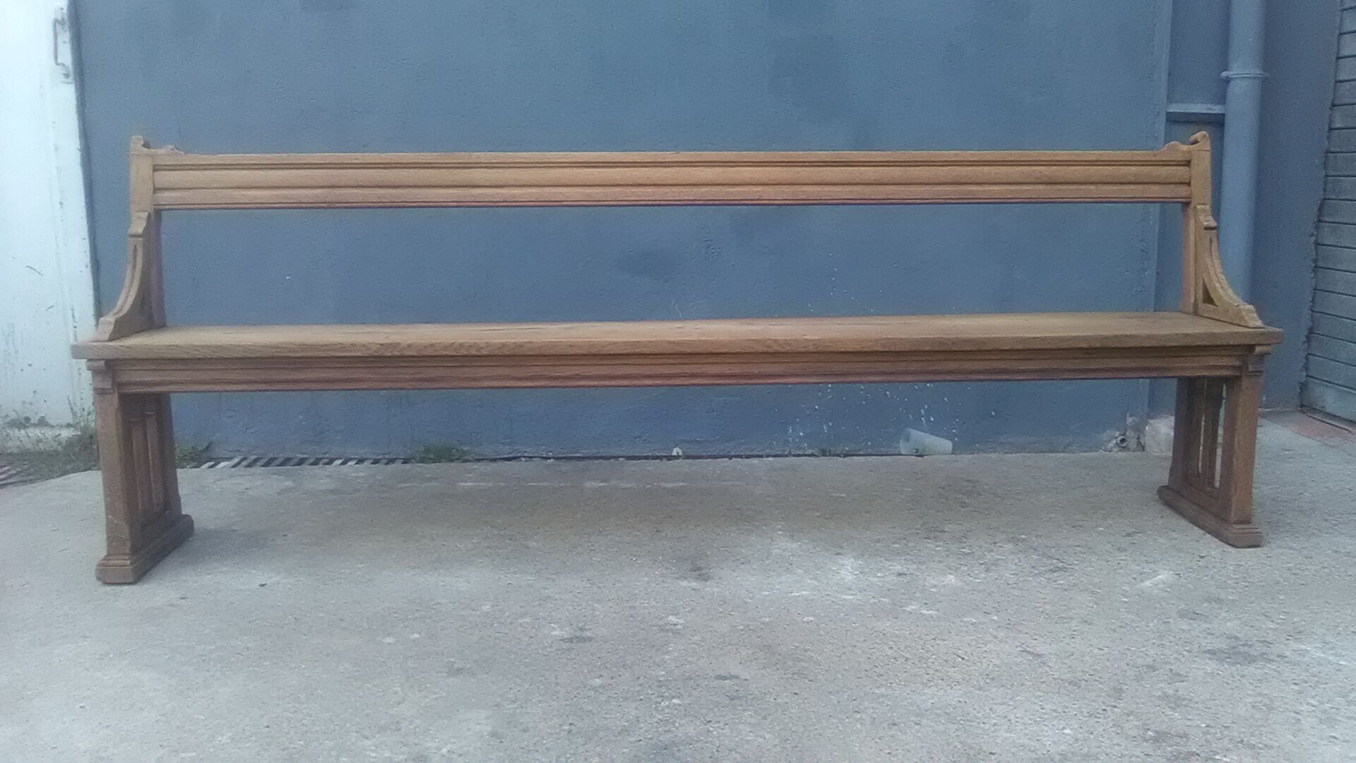 Oak church bench 2m45