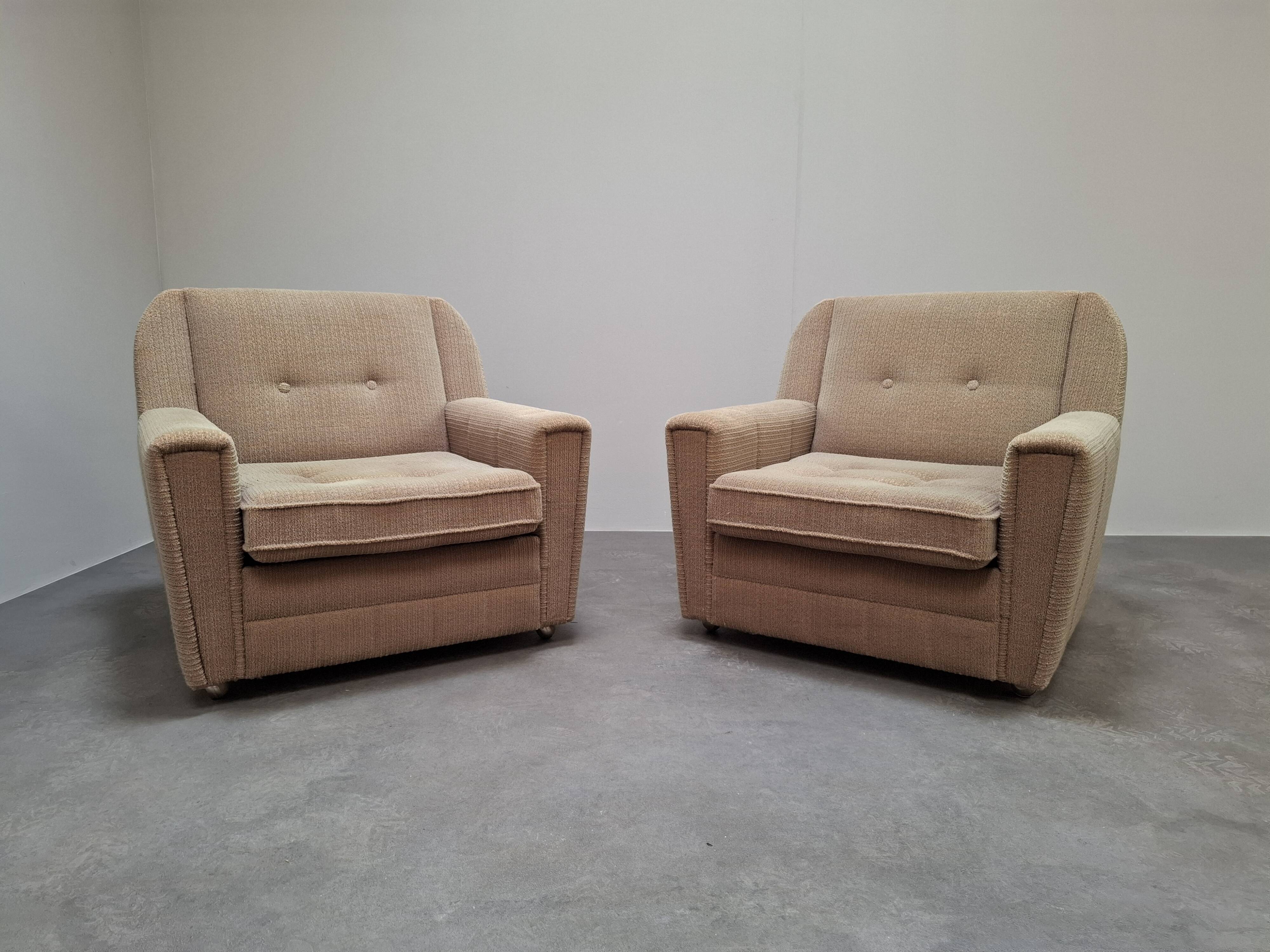 Paire de fauteuils lounge Wiberg Mid-Century Modern par UP Závody Rousínov