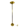 Halogen Floor Lamp GAULT Golden Brass Vintage 80s