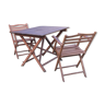 Table et deux fauteuils 1900