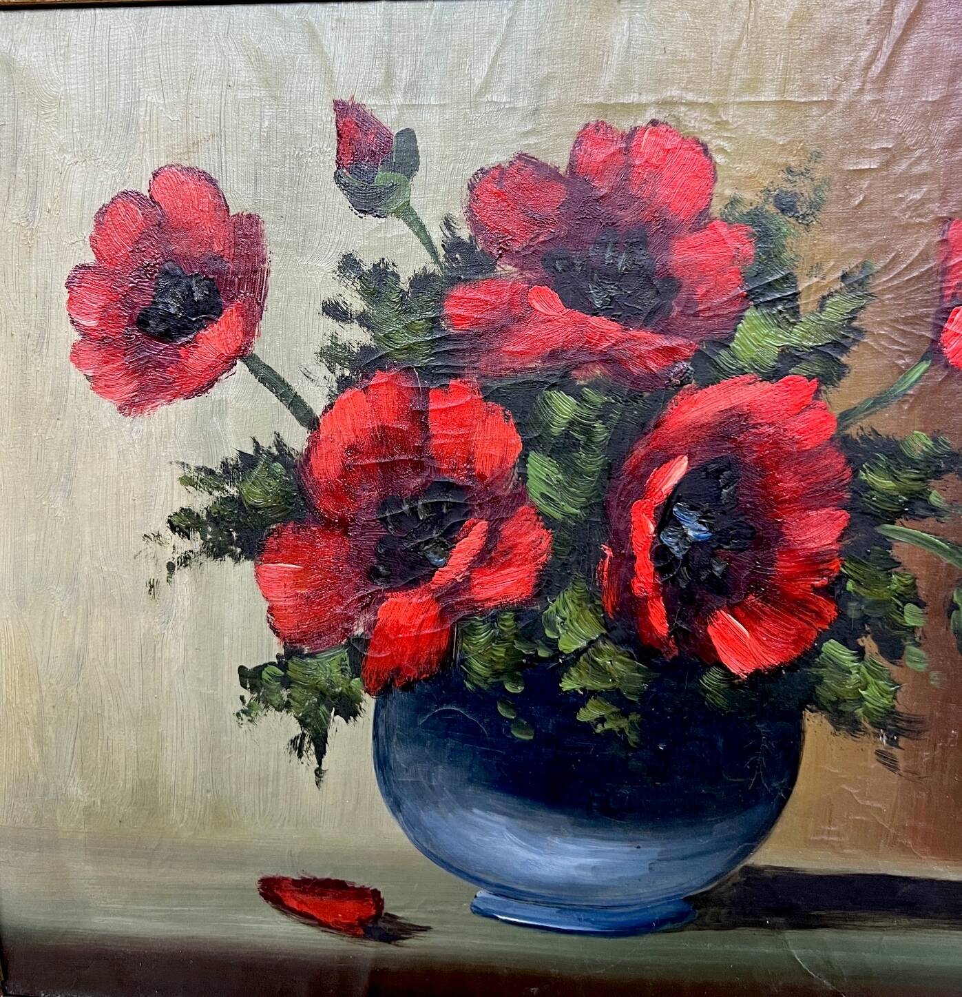Van dijk. still life with poppies.