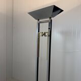 Arte Lumen floor lamps chrome & brass 1970’s, set of 2