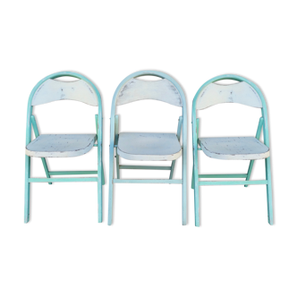 Series of 3 751 model folding chairs from Thonet