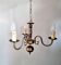 Classic Dutch style brass lamp in golden bronze color