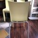 Set of 6 pale yellow vintage chairs by designer Philippe Starck.
