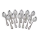 Christofle Marly, 12 dessert spoons, silver-plated metal, 17 cm.