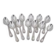 Christofle Marly, 12 dessert spoons, silver-plated metal, 17 cm.