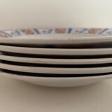 5 hollow plates Sarreguemines, Tabarin model
