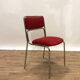 1970s chrome metal chairs, reupholstered