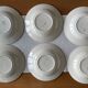6 antique deep plates in faience from badonviller