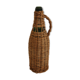 Bouteille en rotin vintage