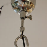 Suspension en nickel, style industriel.