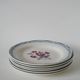 Set of 6 Digoin Sarreguemines flat plates model Nina Rosa 1950