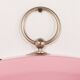 Italian pink mirror in the style of Artemide, 1970s