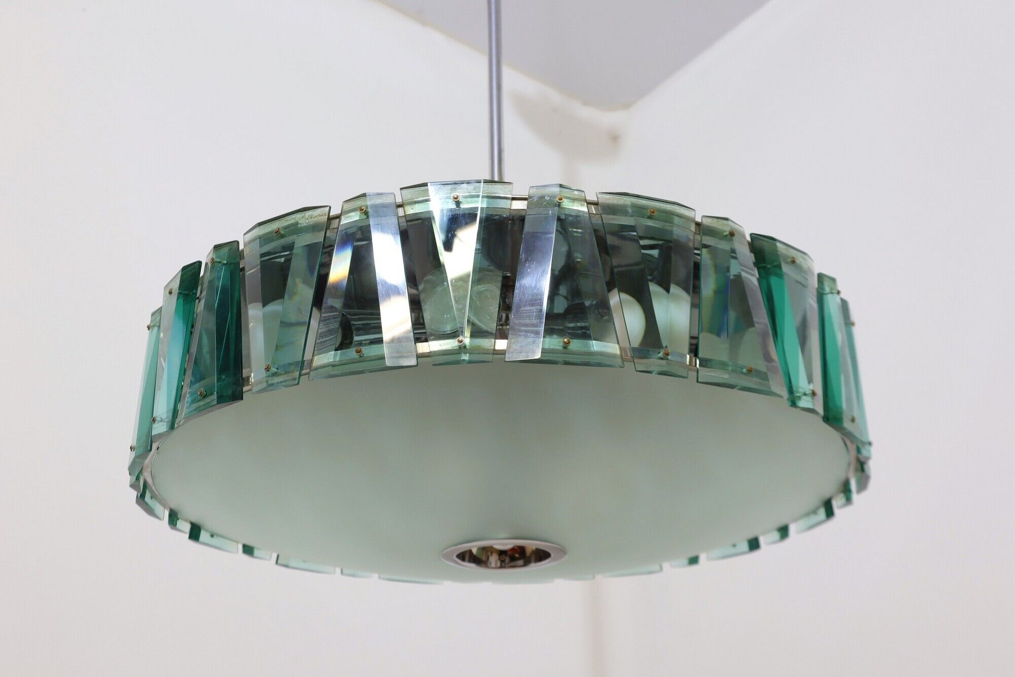 Cut glass pendant chandelier