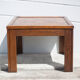Table basse bois dessus parquet