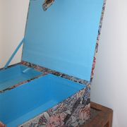 Sewing box jewelry storage fabric pattern tapestry pattern