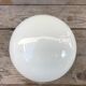 White opaline glass ball ceiling light