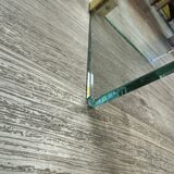 Table basse en verre vintage 70