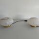 Pair of mid-century glass table lamps by Vetri Murano, 1960s, Italy.