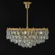 Bakalowits Chandelier, Brass and Crystal Glass, Austria, 1960s
